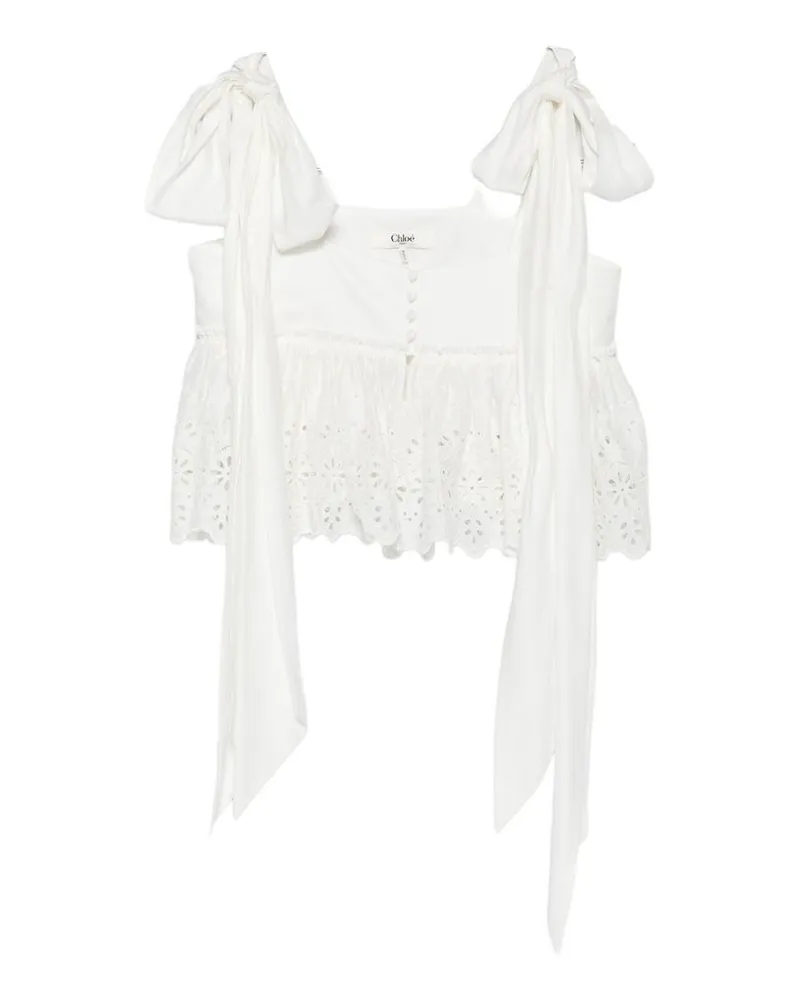Chloé Top - Weiß Weiß