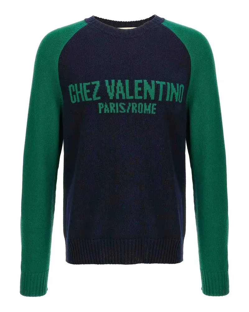 Valentino Garavani Rundhalspullover - Blau Blau