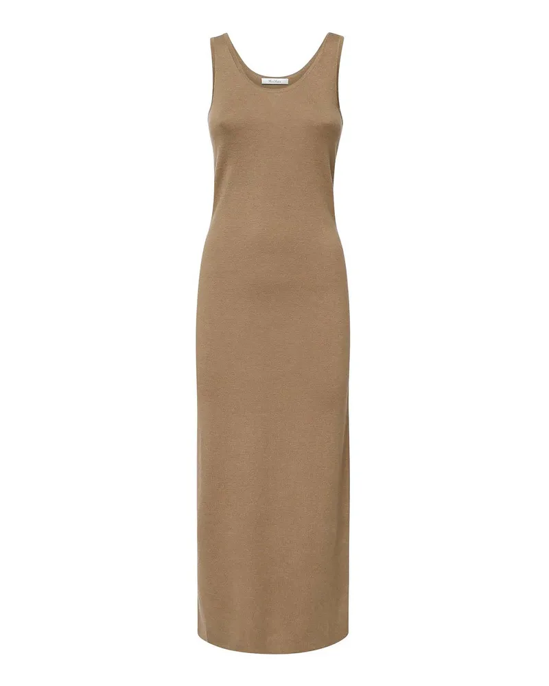 Max Mara Knielanges Kleid - Beige Beige