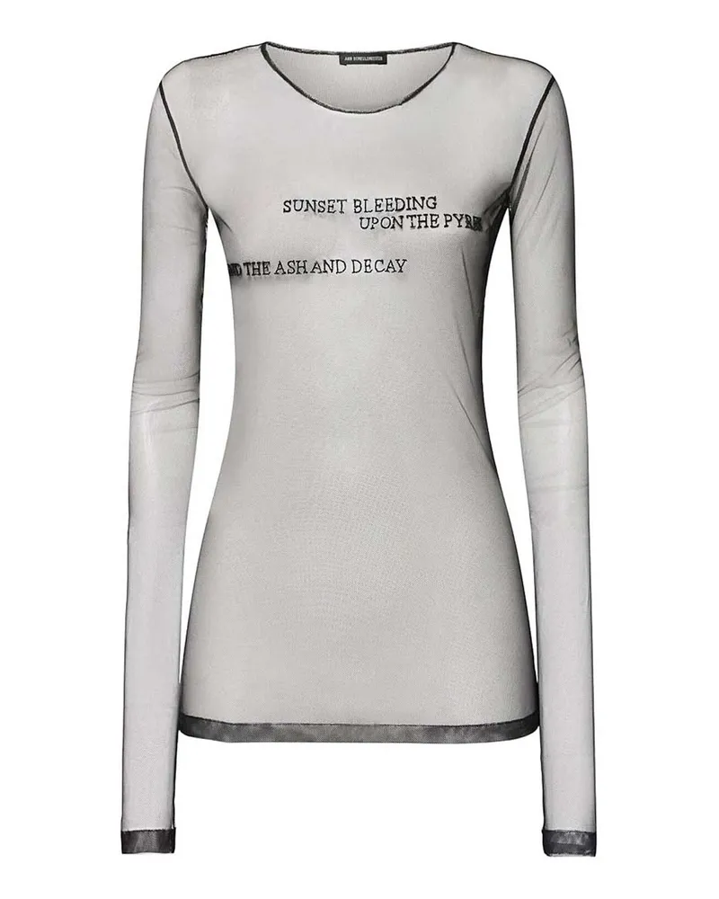 Ann Demeulemeester T-Shirt - Schwarz Schwarz