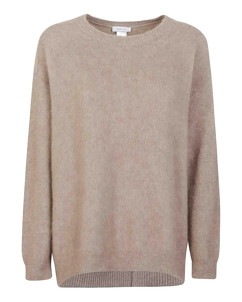 Avant Toi Rundhalspullover - Braun Braun