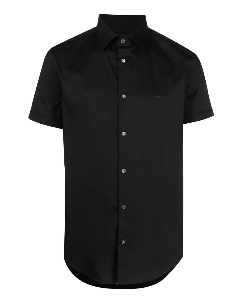Emporio Armani Hemd - Schwarz Schwarz