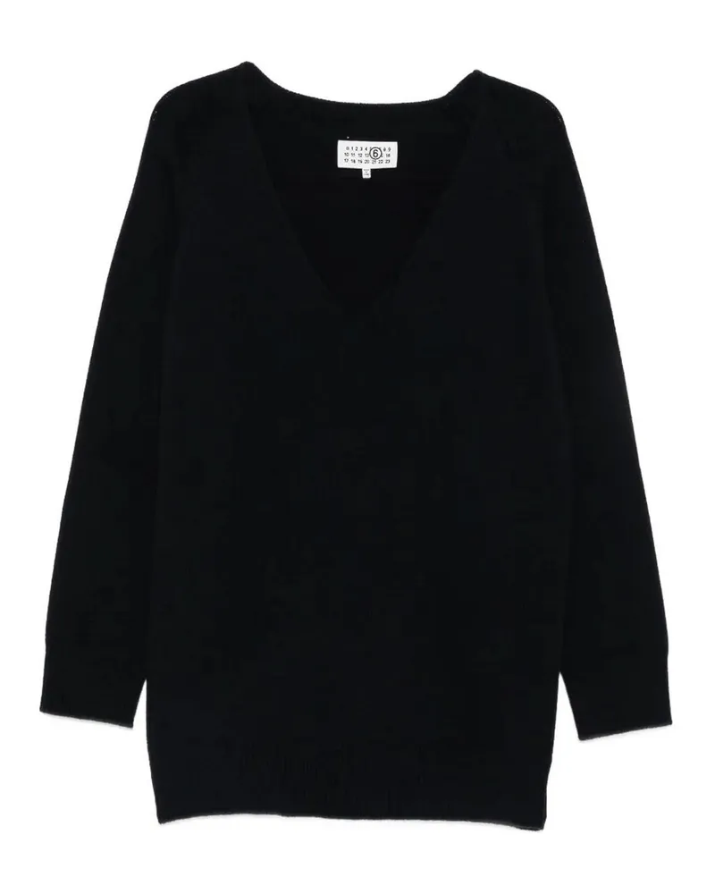 Maison Margiela Rundhalspullover - Dunkelblau Dunkelblau