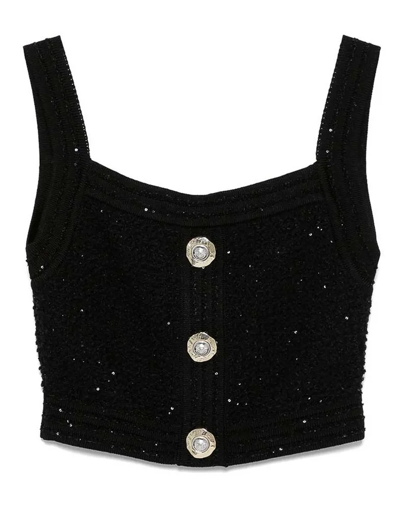 Balmain Top - Schwarz Schwarz
