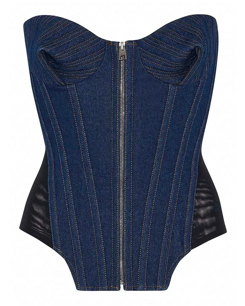Jean Paul Gaultier Top - Blau Blau