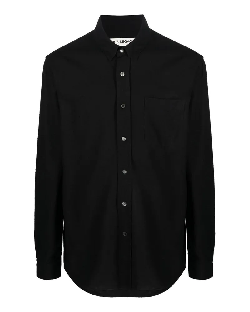 Our Legacy Hemd - Schwarz Schwarz