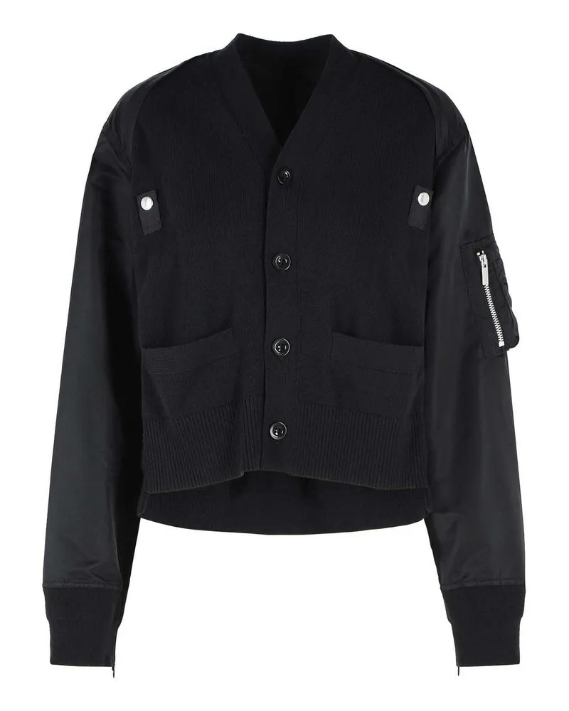 Sacai Cardigan - Schwarz Schwarz