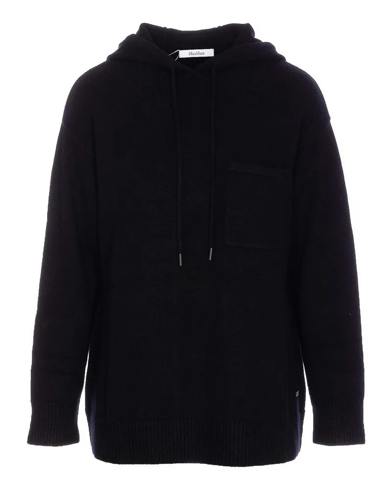 Max Mara Rundhalspullover - Schwarz Schwarz
