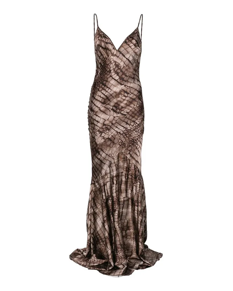 Elisabetta Franchi Knielanges Kleid - Braun Braun