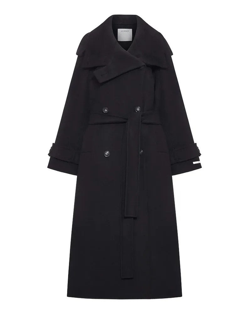 SPORTMAX Langer Mantel - Schwarz Schwarz