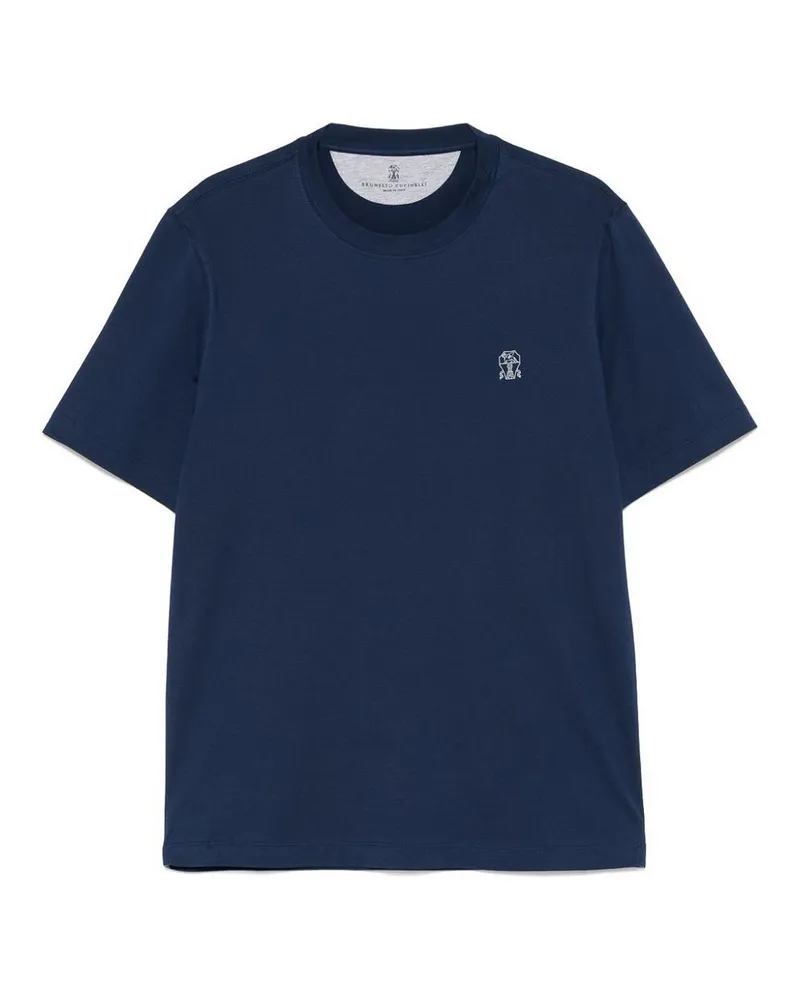 Brunello Cucinelli Rundhalspullover - Blau Blau