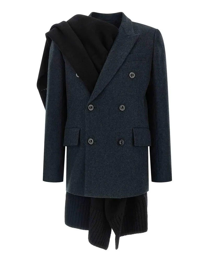 Sacai Weste - Grau Grau