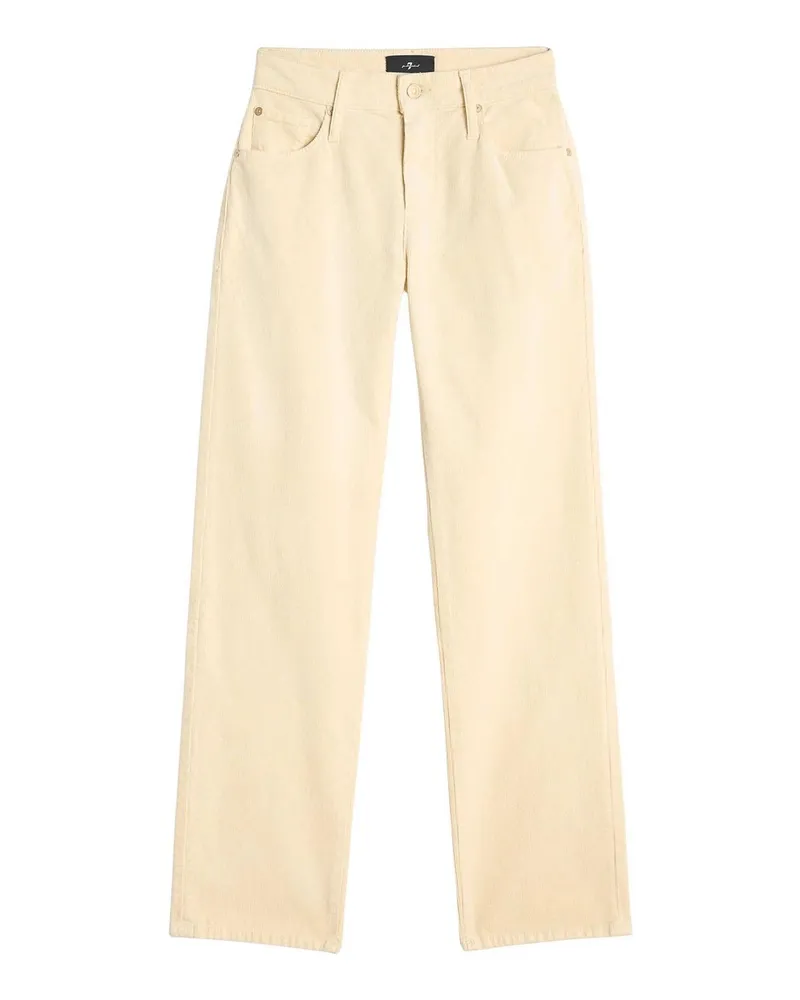 7 for all mankind Straight Leg Jeans - Weiß Weiß