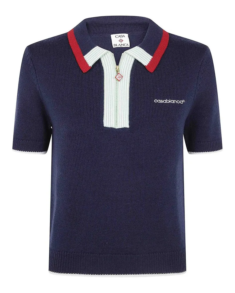 Casablanca Paris Poloshirt - Blau Blau