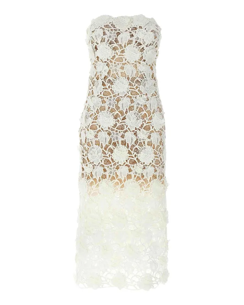 Ermanno Scervino Knielanges Kleid - Weiß Weiß