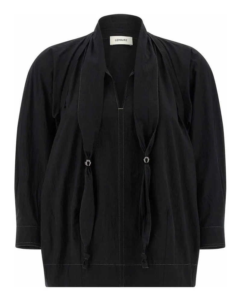 Christophe Lemaire Bluse - Schwarz Schwarz