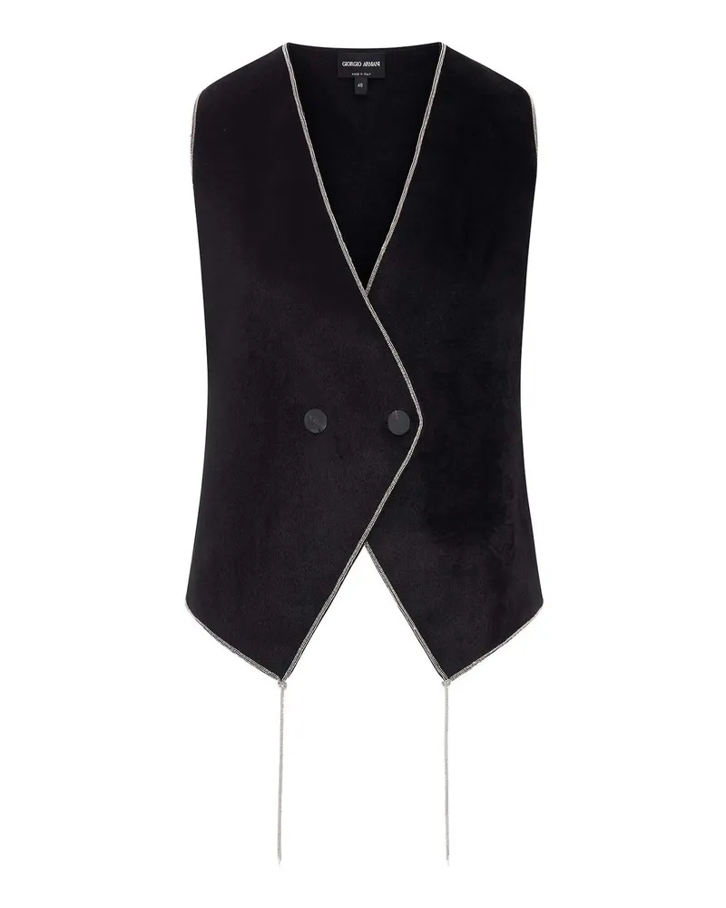 Giorgio Armani Weste - Schwarz Schwarz