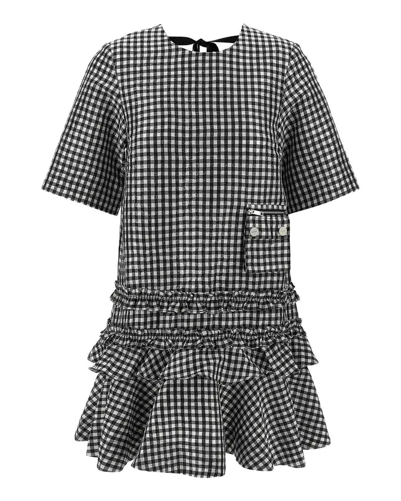 Ganni Kurzes Kleid - Weiß Weiß