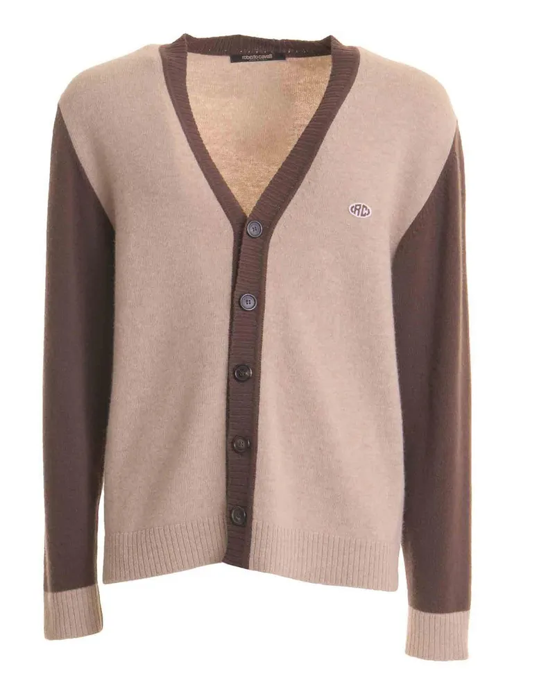 Roberto Cavalli Rundhalspullover - Beige Beige