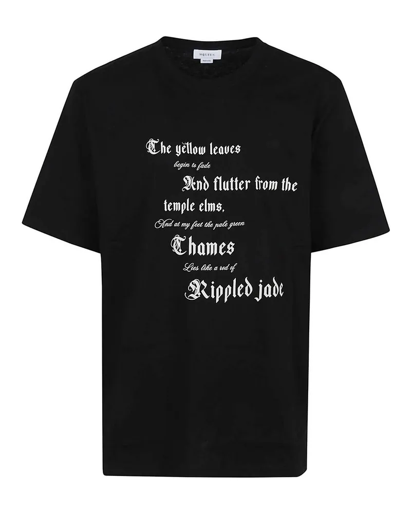 Alexander McQueen T-Shirt - Schwarz Schwarz