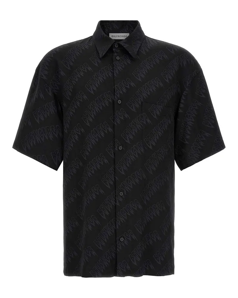 Balenciaga Hemd - Schwarz Schwarz