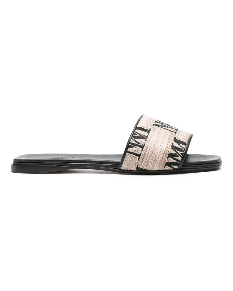 Max Mara Sandalen - Schwarz Schwarz