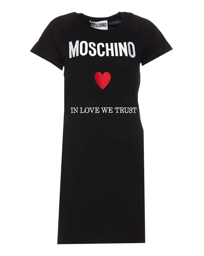 Moschino Knielanges Kleid - Schwarz Schwarz
