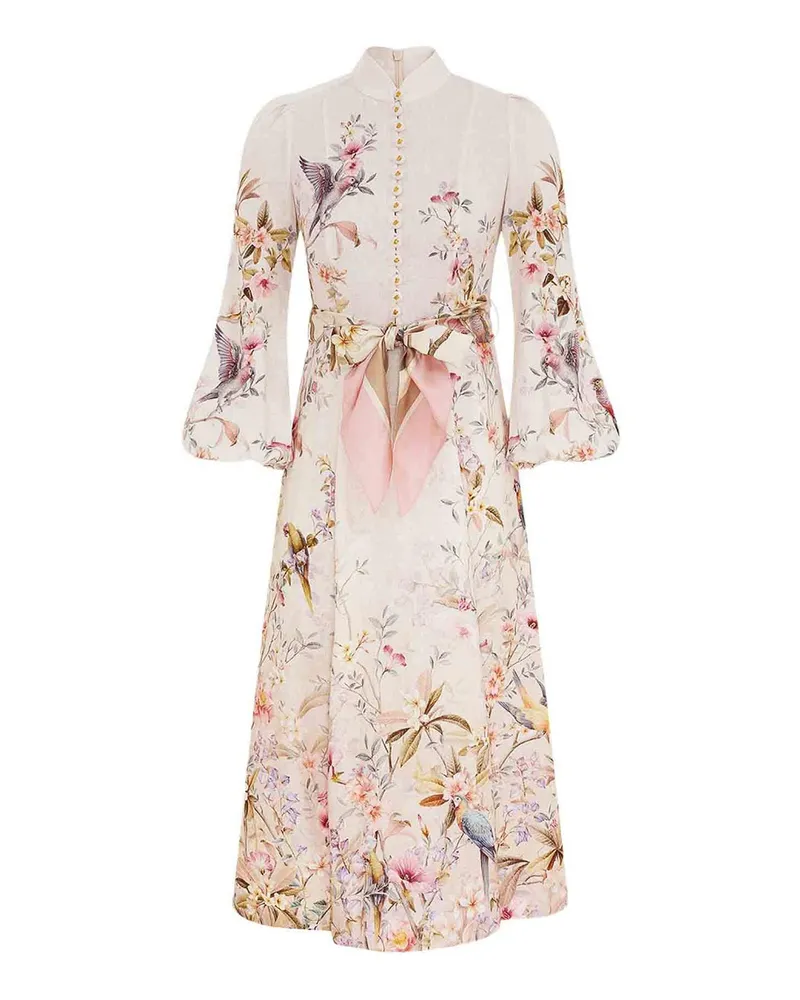 Zimmermann Knielanges Kleid - Nude Nude
