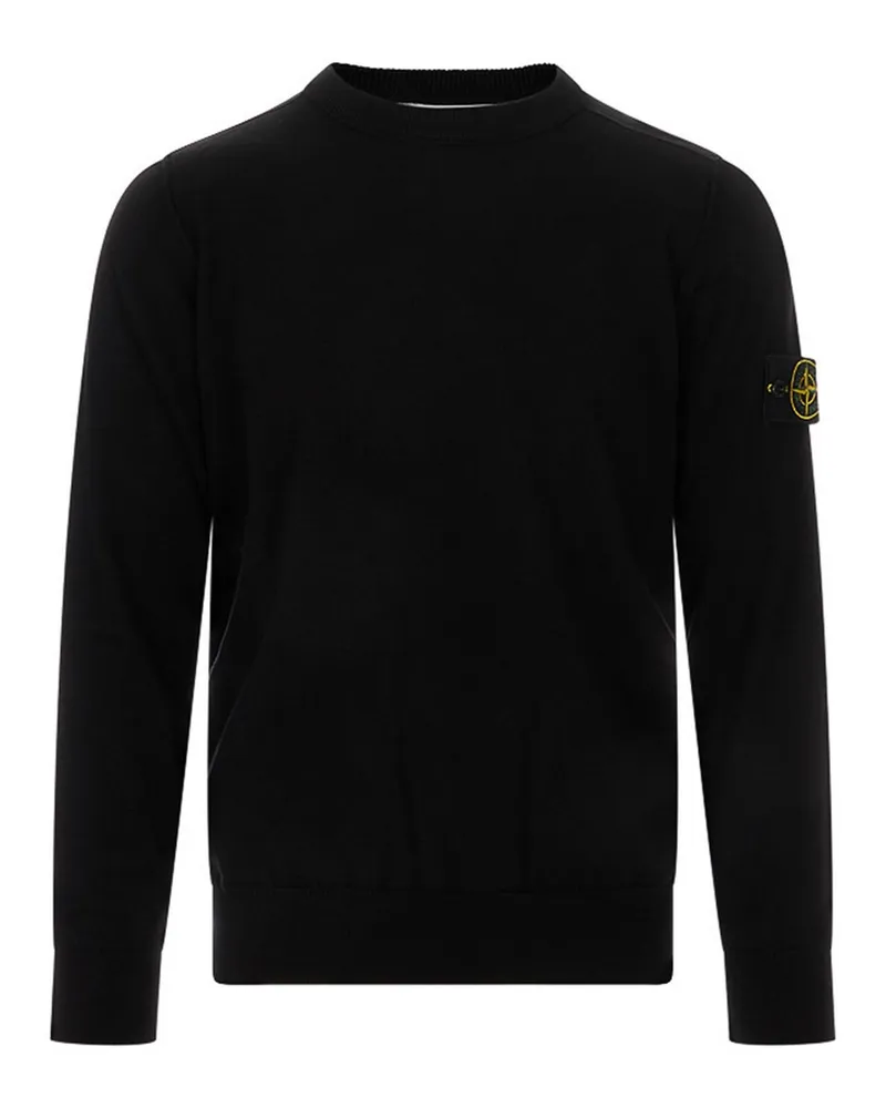 Stone Island Rundhalspullover - Schwarz Schwarz