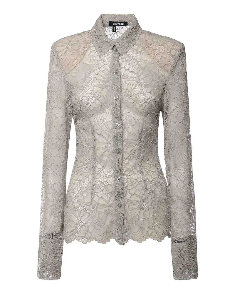 ROTATE Birger Christensen Hemd - Hellgrau Hellgrau