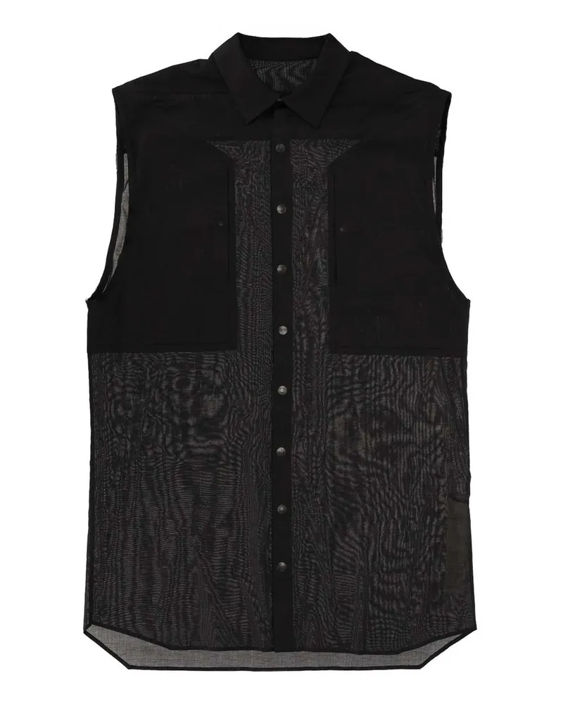 Rick Owens Hemd - Schwarz Schwarz