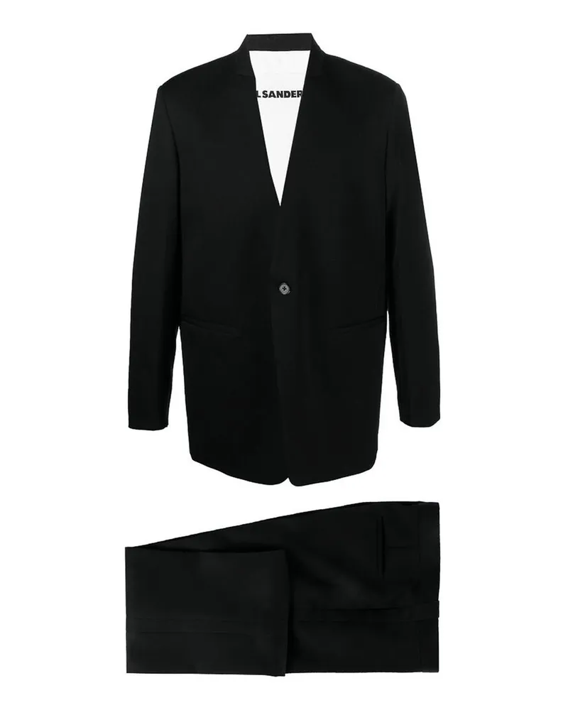Jil Sander Eleganter Anzug - Schwarz Schwarz