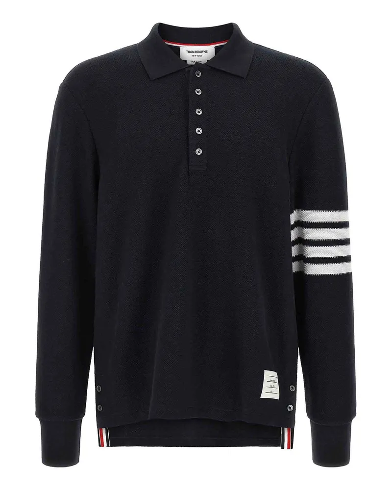 Thom Browne Poloshirt - Blau Blau