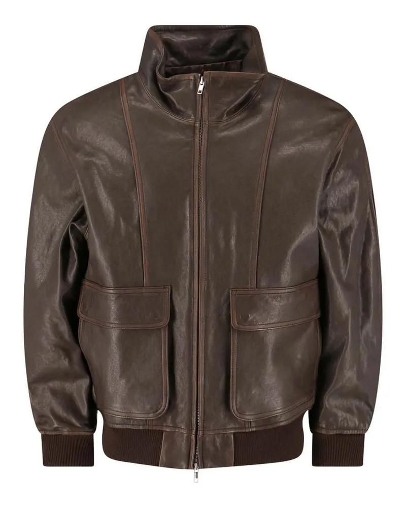 Dunst Lederjacke - Braun Braun