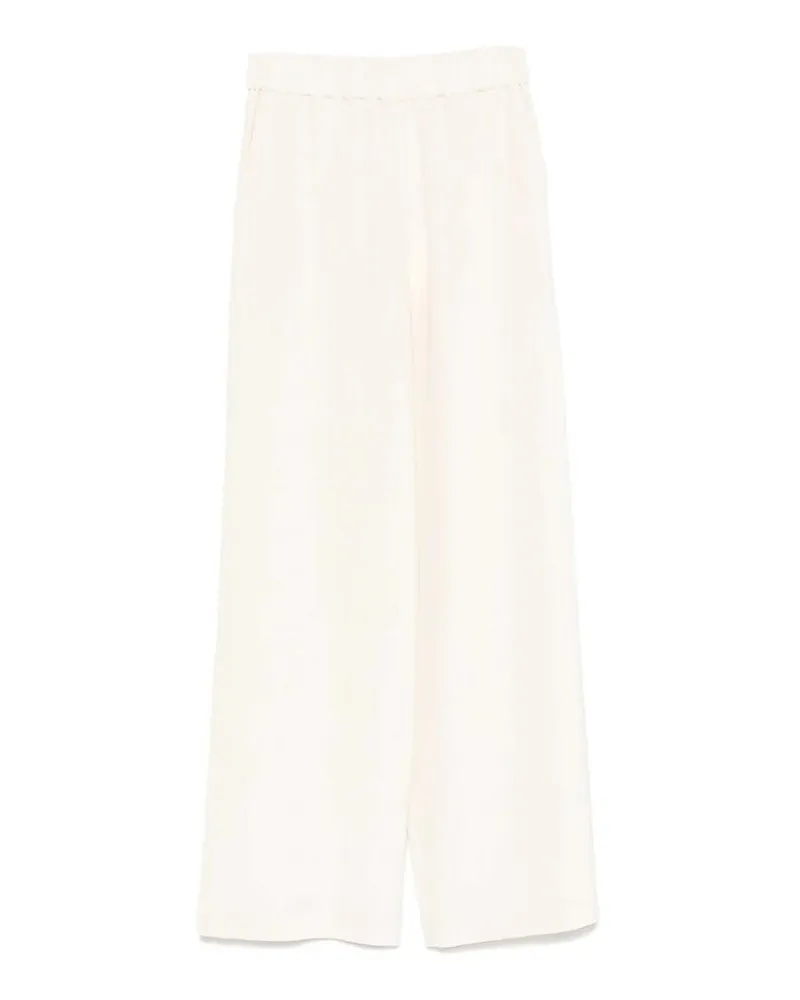 Max Mara Casual Hose - Creme Creme