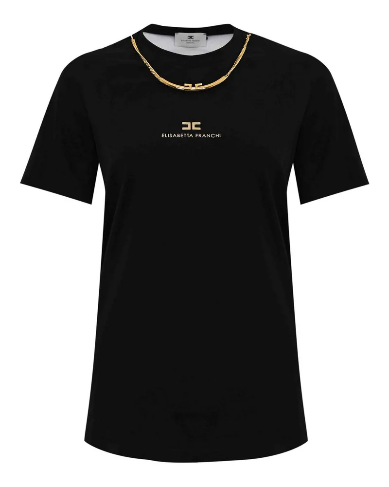 Elisabetta Franchi T-Shirt - Schwarz Schwarz