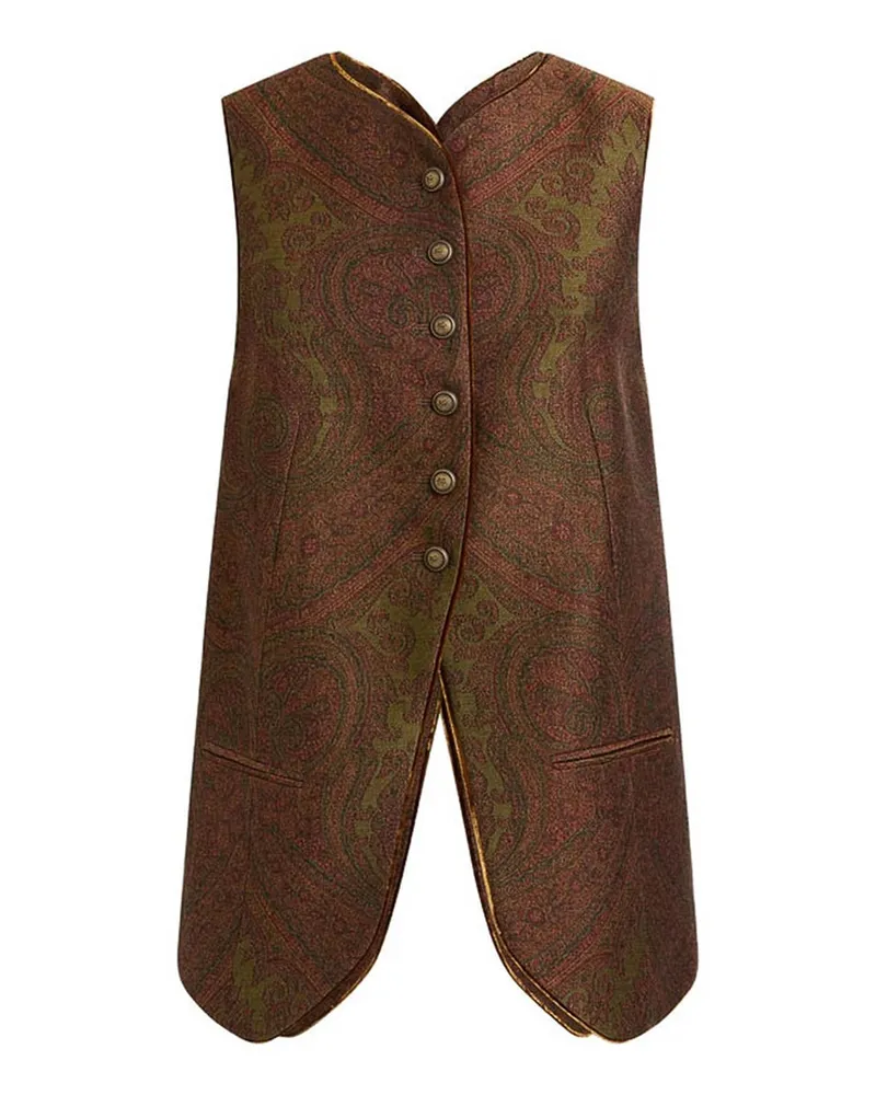 Etro Weste - Braun Braun