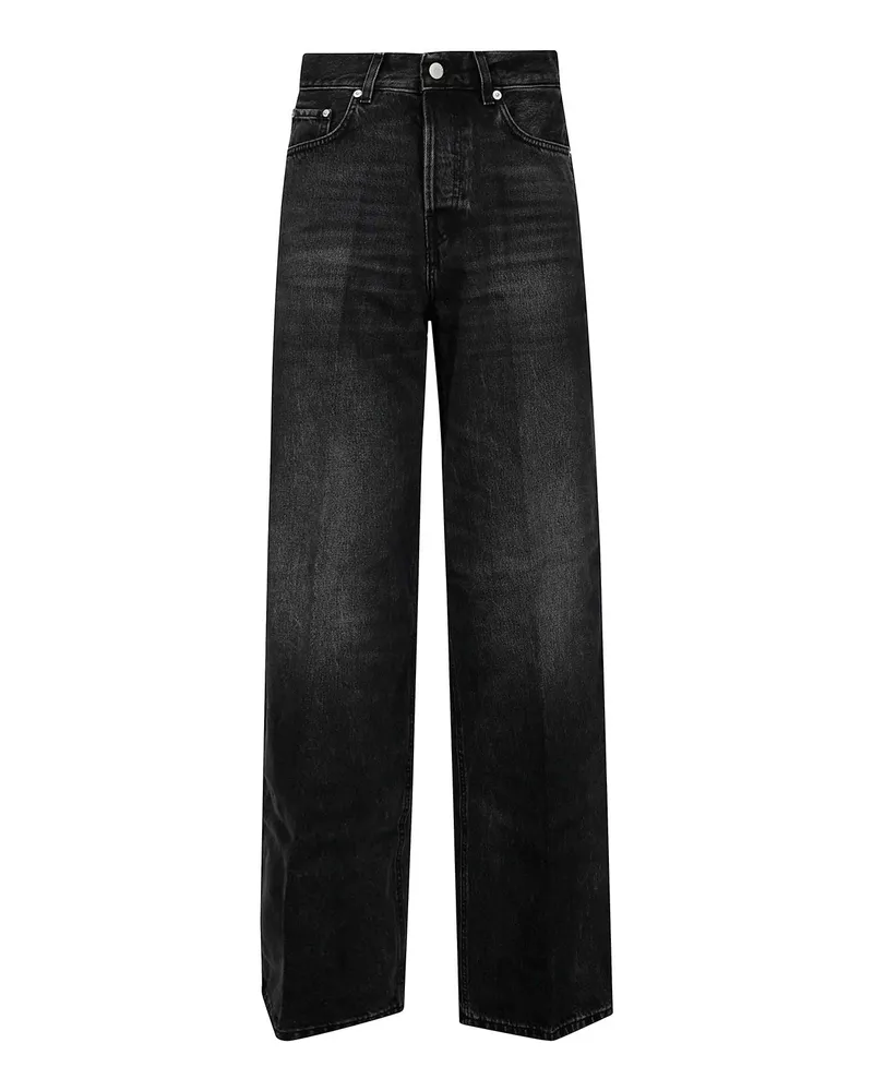 Haikure Straight Leg Jeans - Schwarz Schwarz