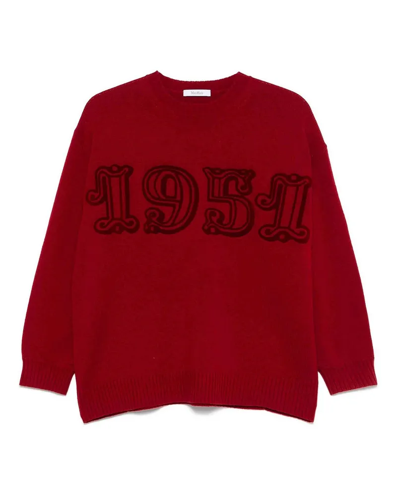 Max Mara U-Boot-Pullover - Rot Rot