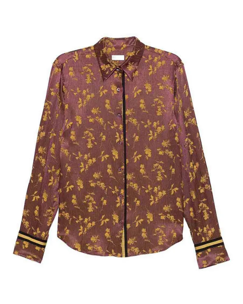 Dries van Noten Hemd - Bordeaux Bordeaux