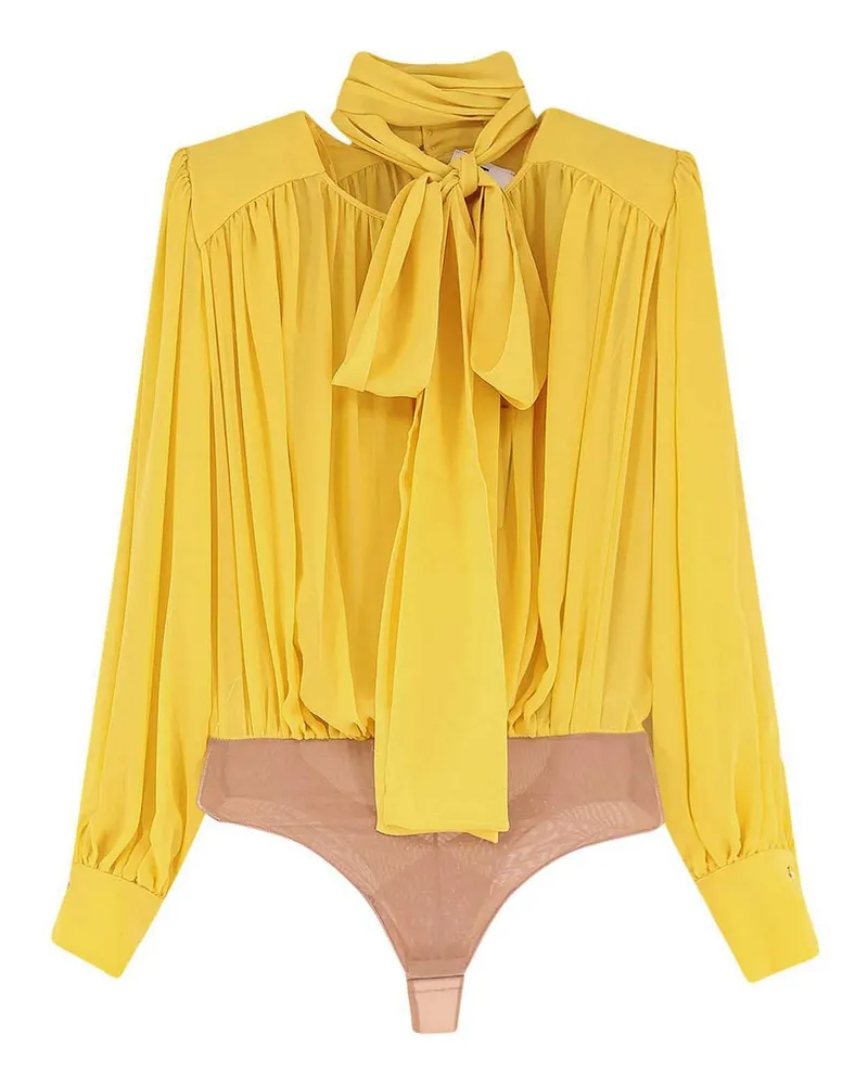 Elisabetta Franchi Top - Hellgelb Hellgelb