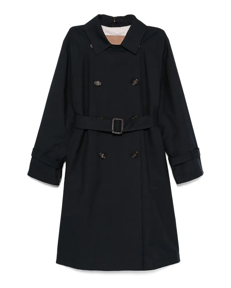 Max Mara Kurzer Mantel - Blau Blau