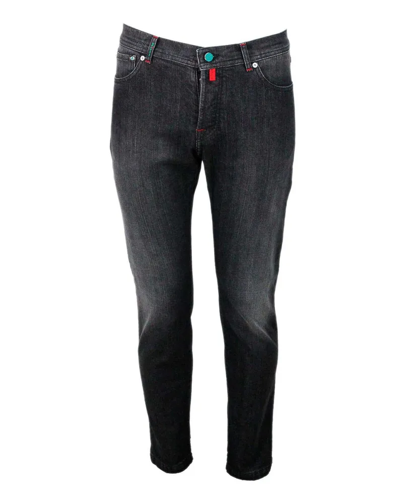 Kiton Bootcut Jeans - Grau Grau