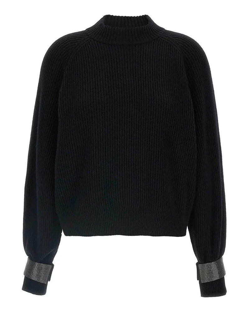 Brunello Cucinelli Rundhalspullover - Schwarz Schwarz