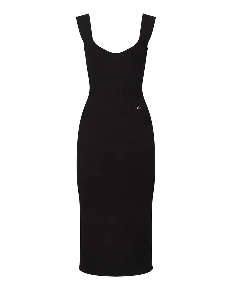 Dolce & Gabbana Maxikleid - Schwarz Schwarz