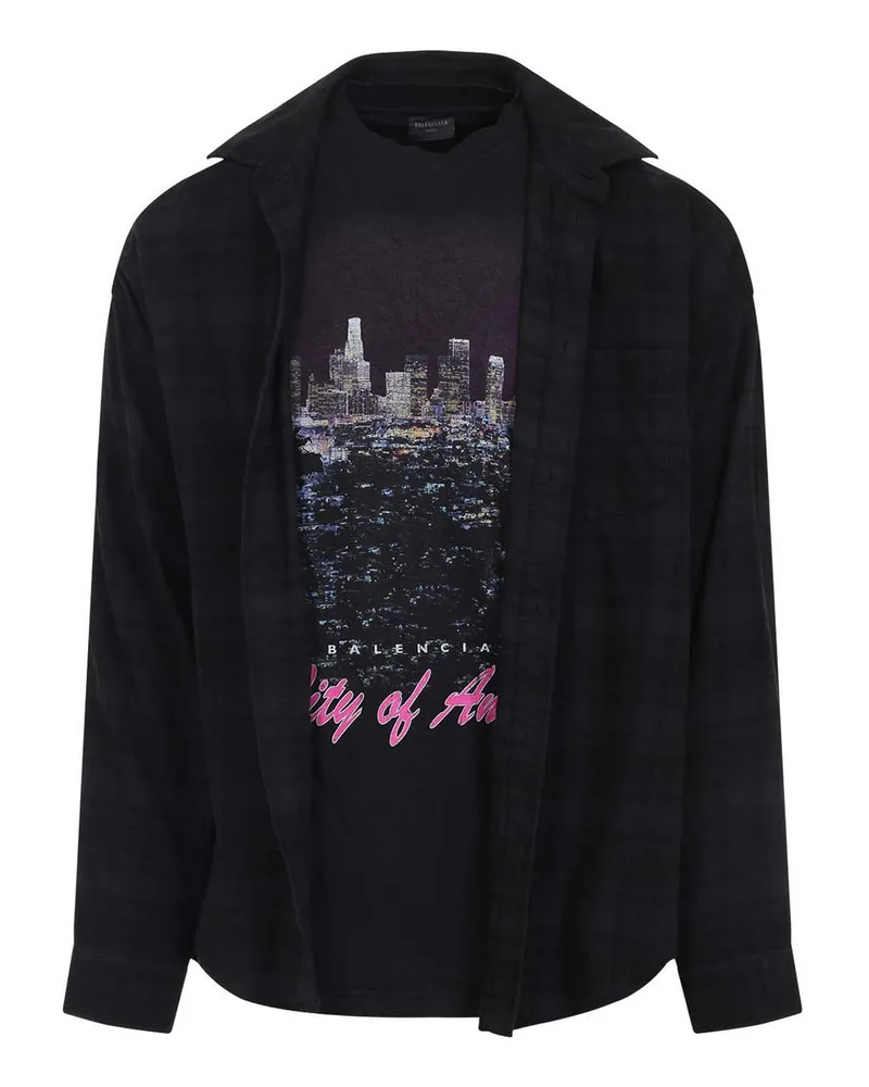 Balenciaga Hemd - Schwarz Schwarz