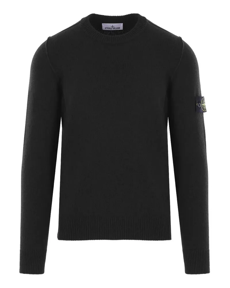 Stone Island Rundhalspullover - Schwarz Schwarz
