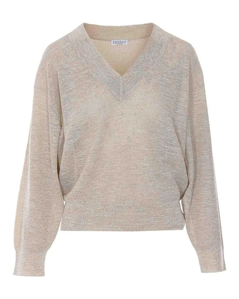 Brunello Cucinelli Rundhalspullover - Beige Beige