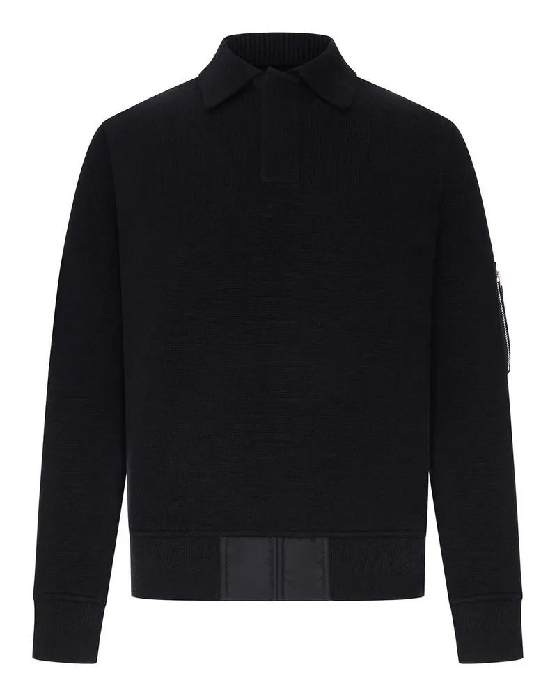 Sacai Poloshirt - Schwarz Schwarz