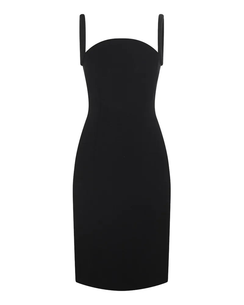 Versace Knielanges Kleid - Schwarz Schwarz